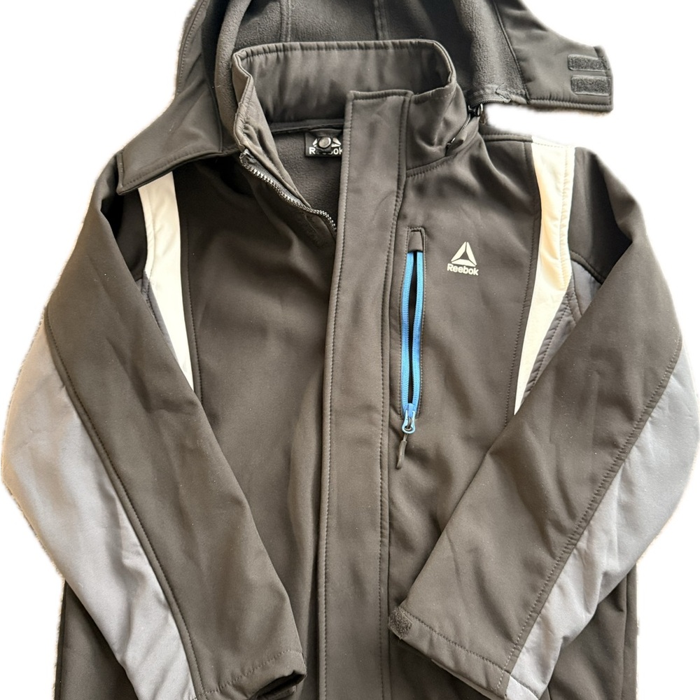 Reebok Black and Gray Athletic Jacket